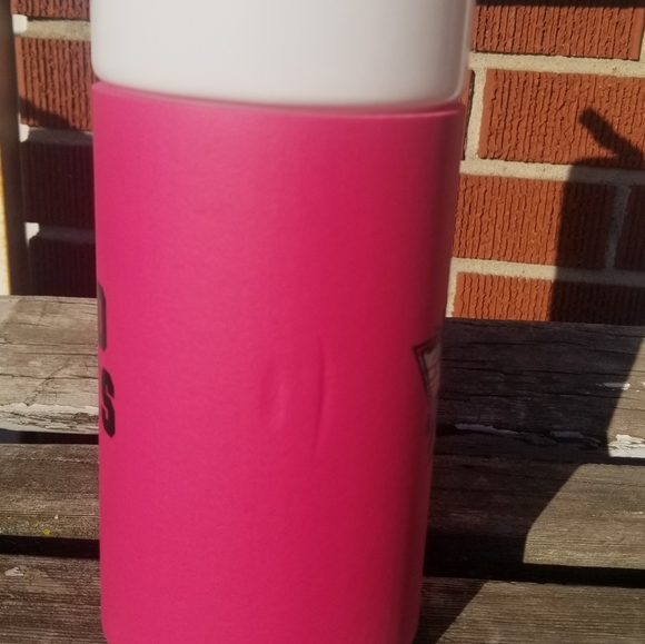 PINK water bottle with cozy - Picture 3 of 4